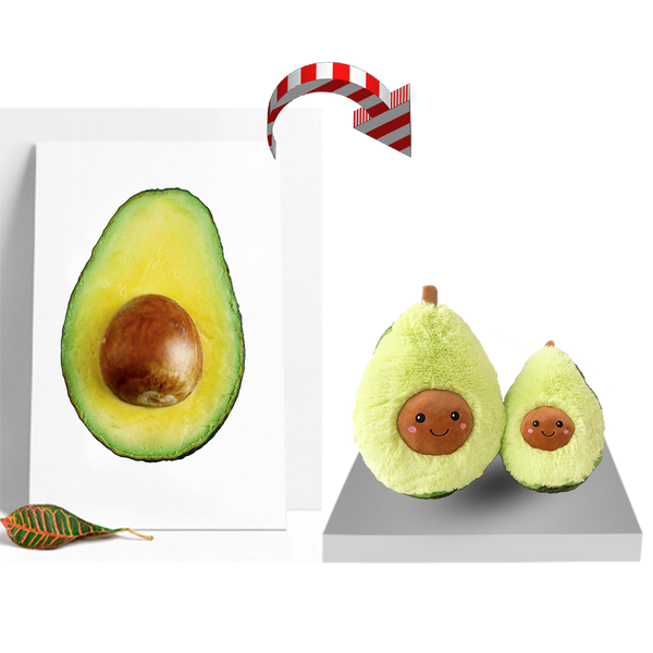 Avocado baby plush toy